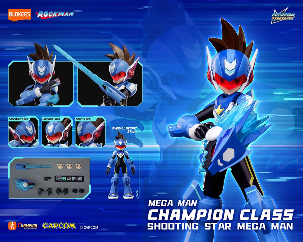 Blokees Mega Man Champion Class 01 Shooting Star Mega Man Model Kit